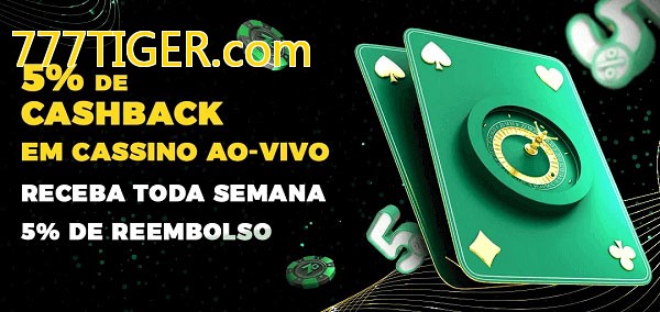 Promoções do cassino ao Vivo 777TIGER.com